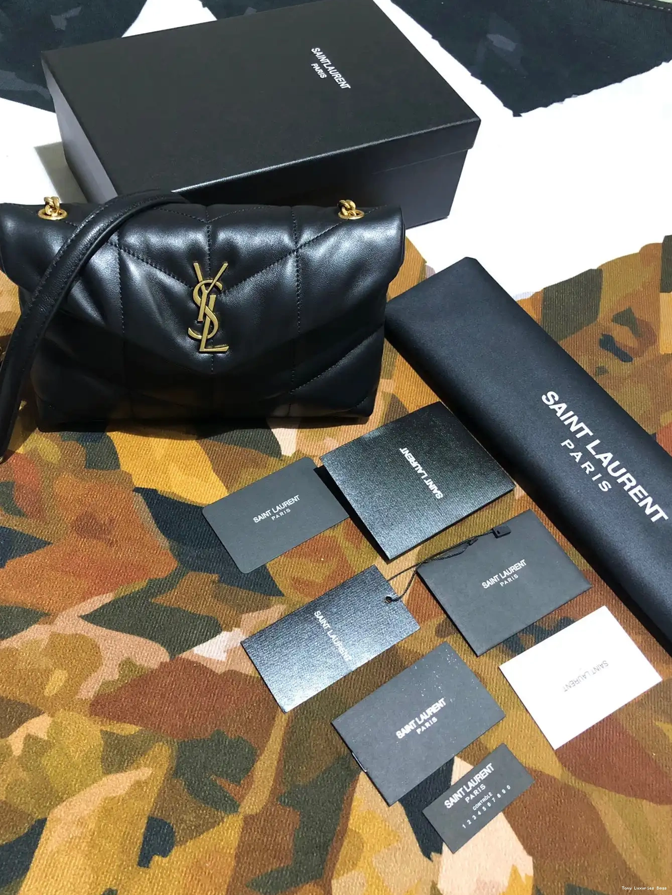 Tony Luxuries MINI YSL SMALL PUFFER BAG CHAIN 0529